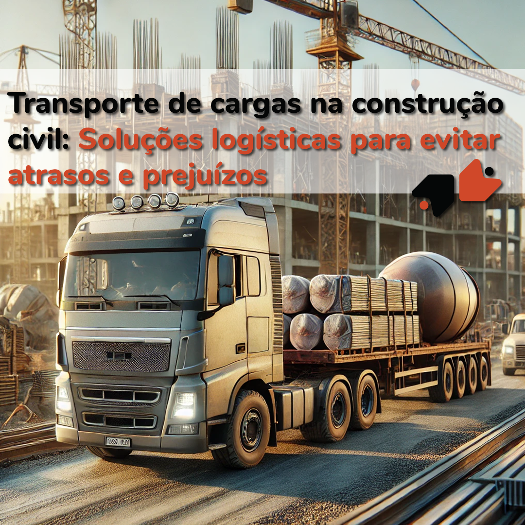 Transporte de cargas na construção civil: Soluções logísticas para evitar atrasos e prejuízos